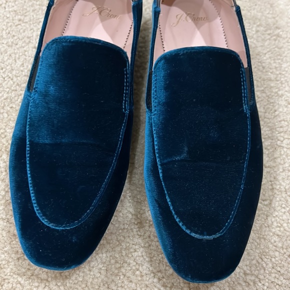 J.CREW Teal Convertible Smoking Slipper. Size 7 - Picture 4 of 9